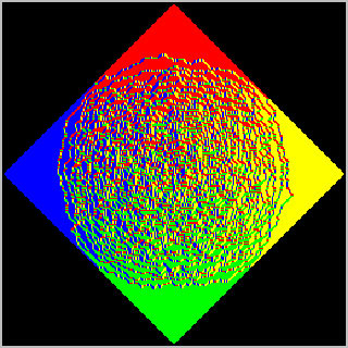 Colorful image showing a stop sign shape inside a square. Colorful image showing a stop sign shape inside a square.