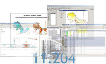 Manipulation of screenshots from Excel and Arcview.