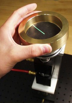 Figure 3. A Brass ring can be added to increase the inertia