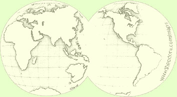 World map.