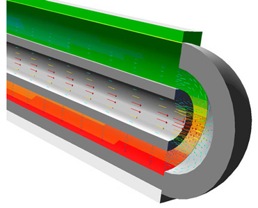 3-D analysis of complex solid-state fuel cell geometries.