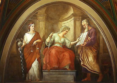 Authority Consults the Written Law, Constantino Brumidi.