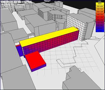 Light levels on MIT's Compton Laboratories.
