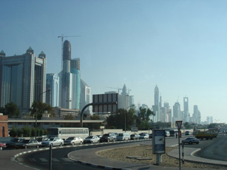 Photograph of the city of Dubai.
