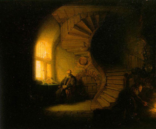 Philosopher in Meditation, by Rembrandt.