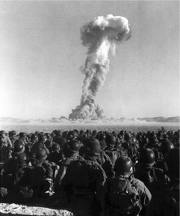 Atomic bomb test.