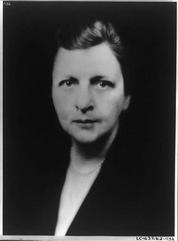 Photograph of Frances Perkins.